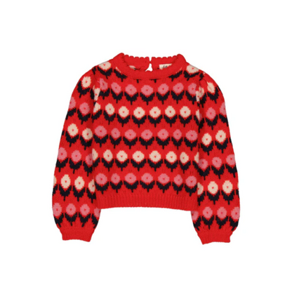 CLEOPHEE SWEATER FLEURETTE RED