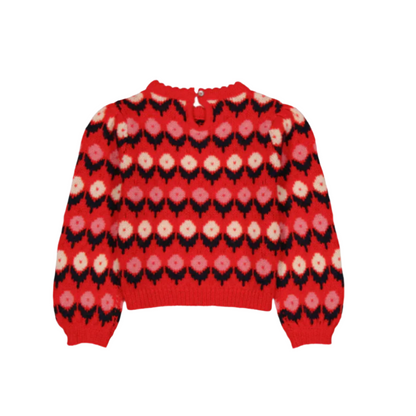 CLEOPHEE SWEATER FLEURETTE RED