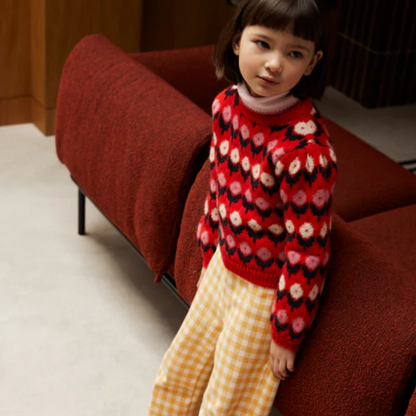 CLEOPHEE SWEATER FLEURETTE RED