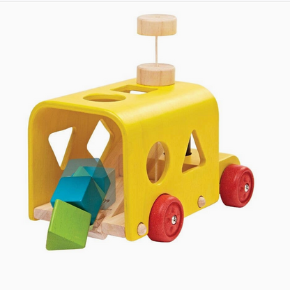 SORTING BUS PULL TOY