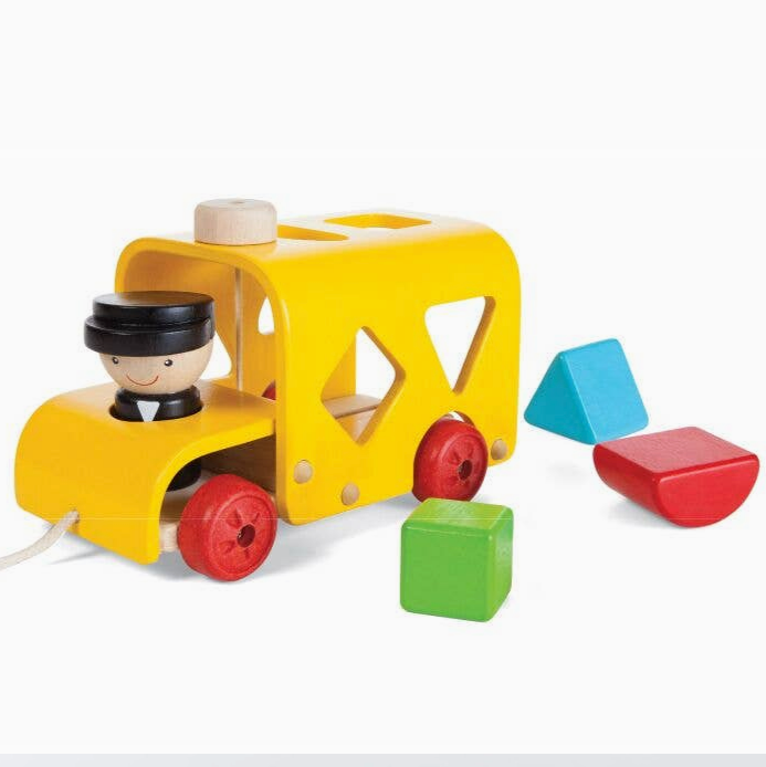 SORTING BUS PULL TOY