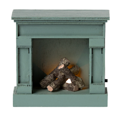 MAILEG MINIATURE FIREPLACE - BLUE