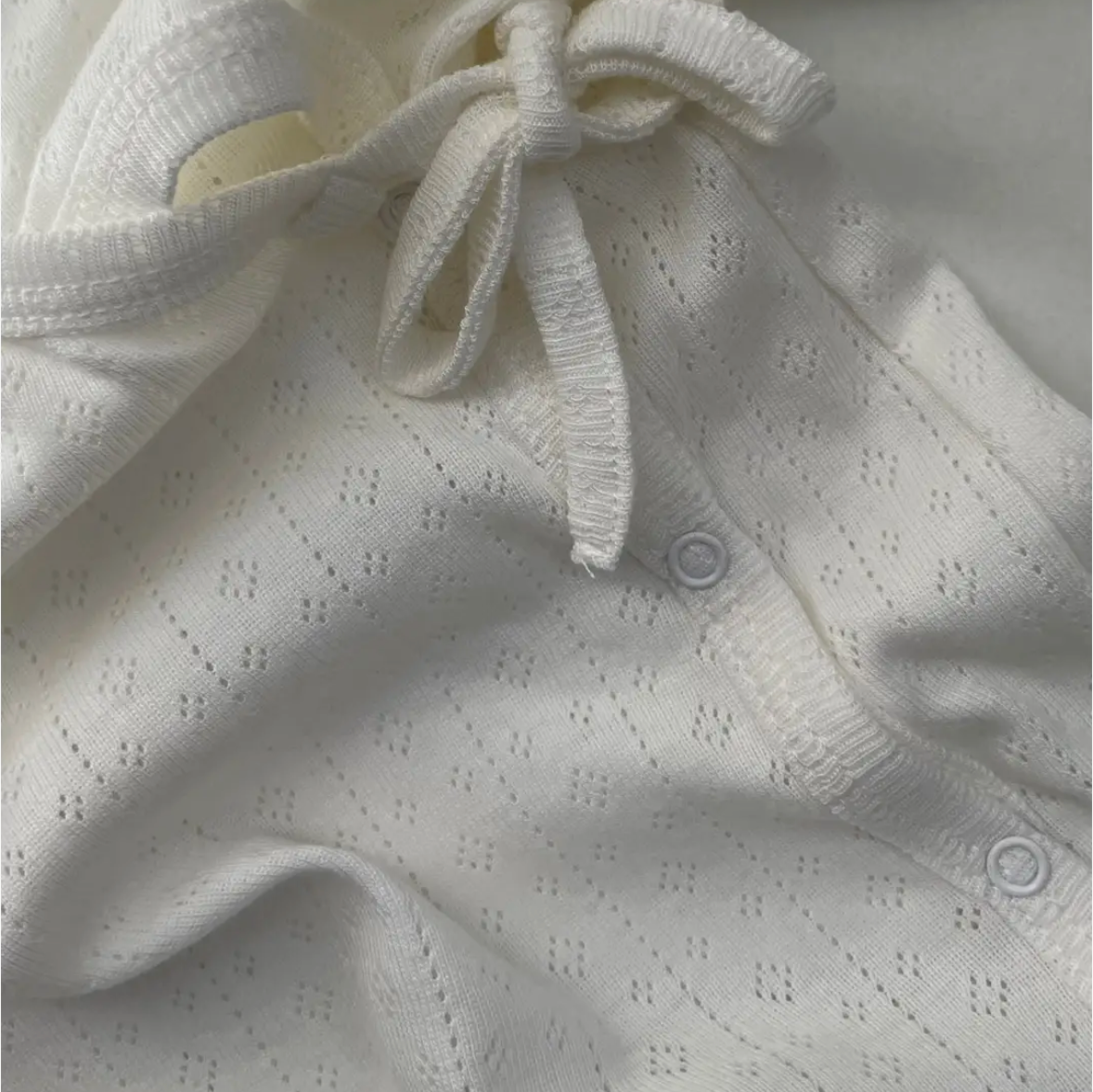 POINTELLE BABY SLEEPSUIT