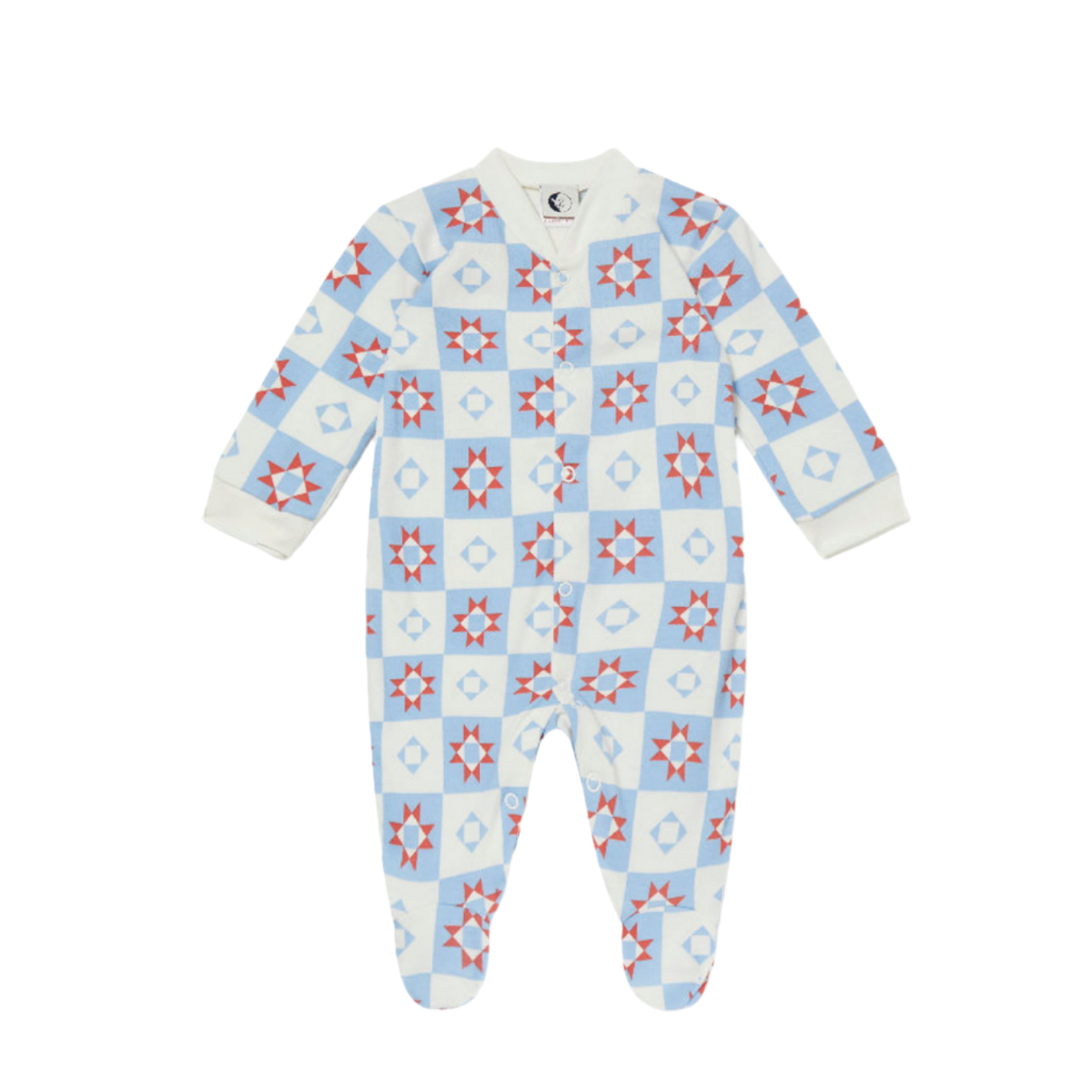 STAR PATCHWORK SLEEPSUIT