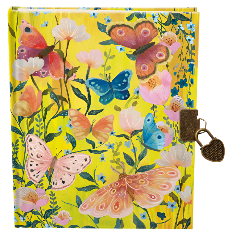 BUTTERFLY BALL SUNSHINE LOCKABLE NOTEBOOK