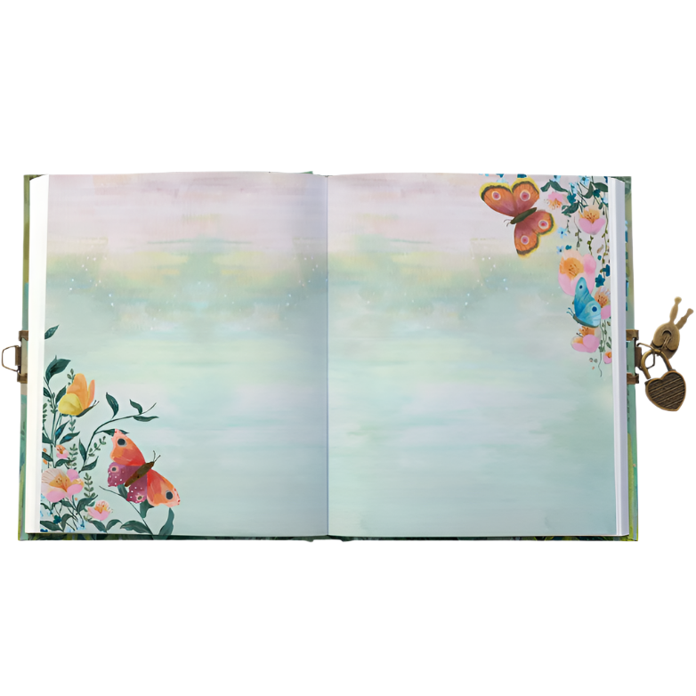 BUTTERFLY BALL SUNSHINE LOCKABLE NOTEBOOK