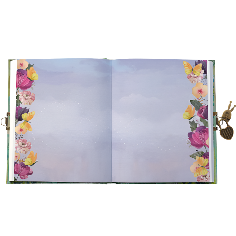 BUTTERFLY BALL SUNSHINE LOCKABLE NOTEBOOK