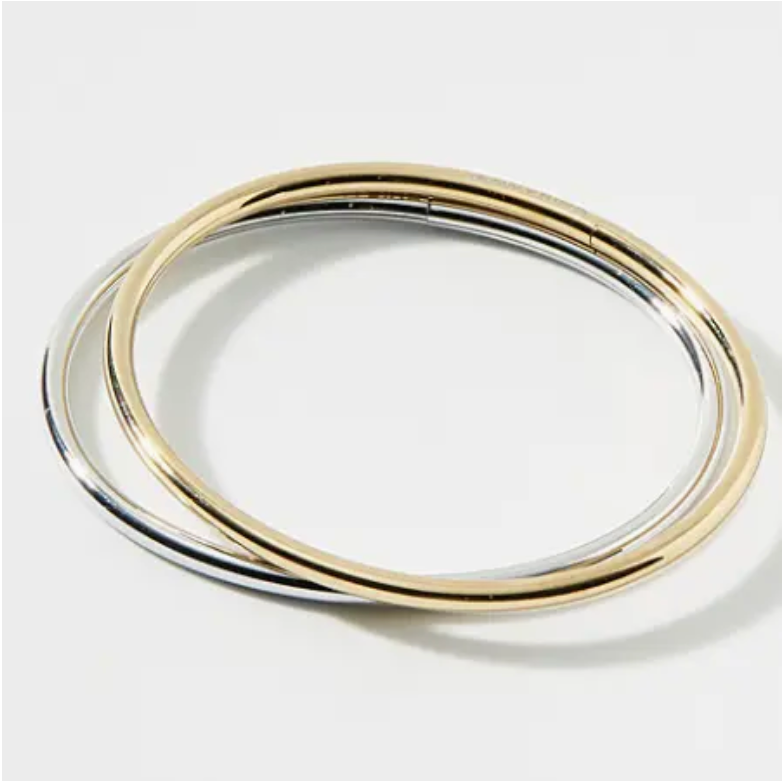 BELLE FLEXI BANGLE BRACELET - SILVER