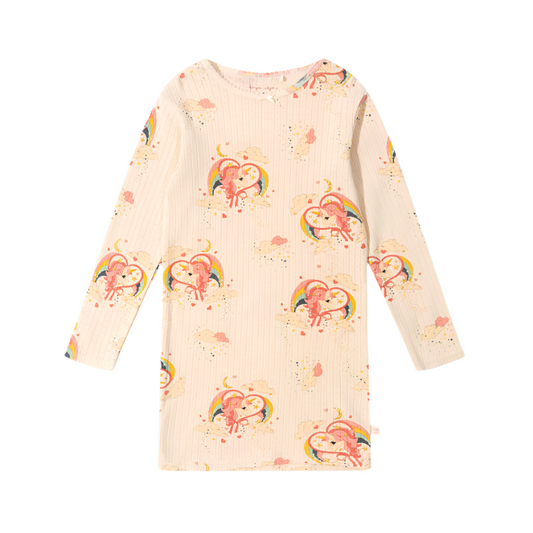 MINNIE GLITTER UNICORN DRESS GOTS