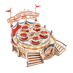 ELECTRO-MECHANICAL WOODEN PUZZLE: TILT-A-WHIRL