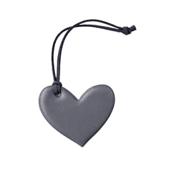 HEART REFLECTOR CHARM - DENIM