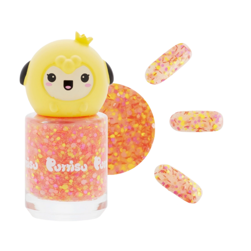 PUTTISU PEEL-OFF NAIL POLISH - GLITTER RED SPOT