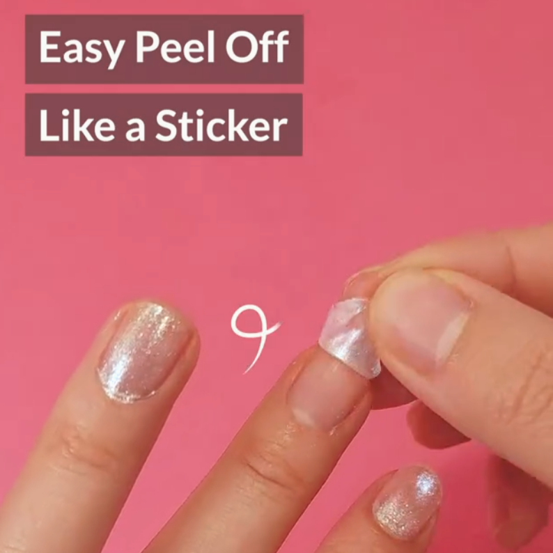 SAFE PEEL-OFF NAIL POLISH - GLITTER EMERALD POND