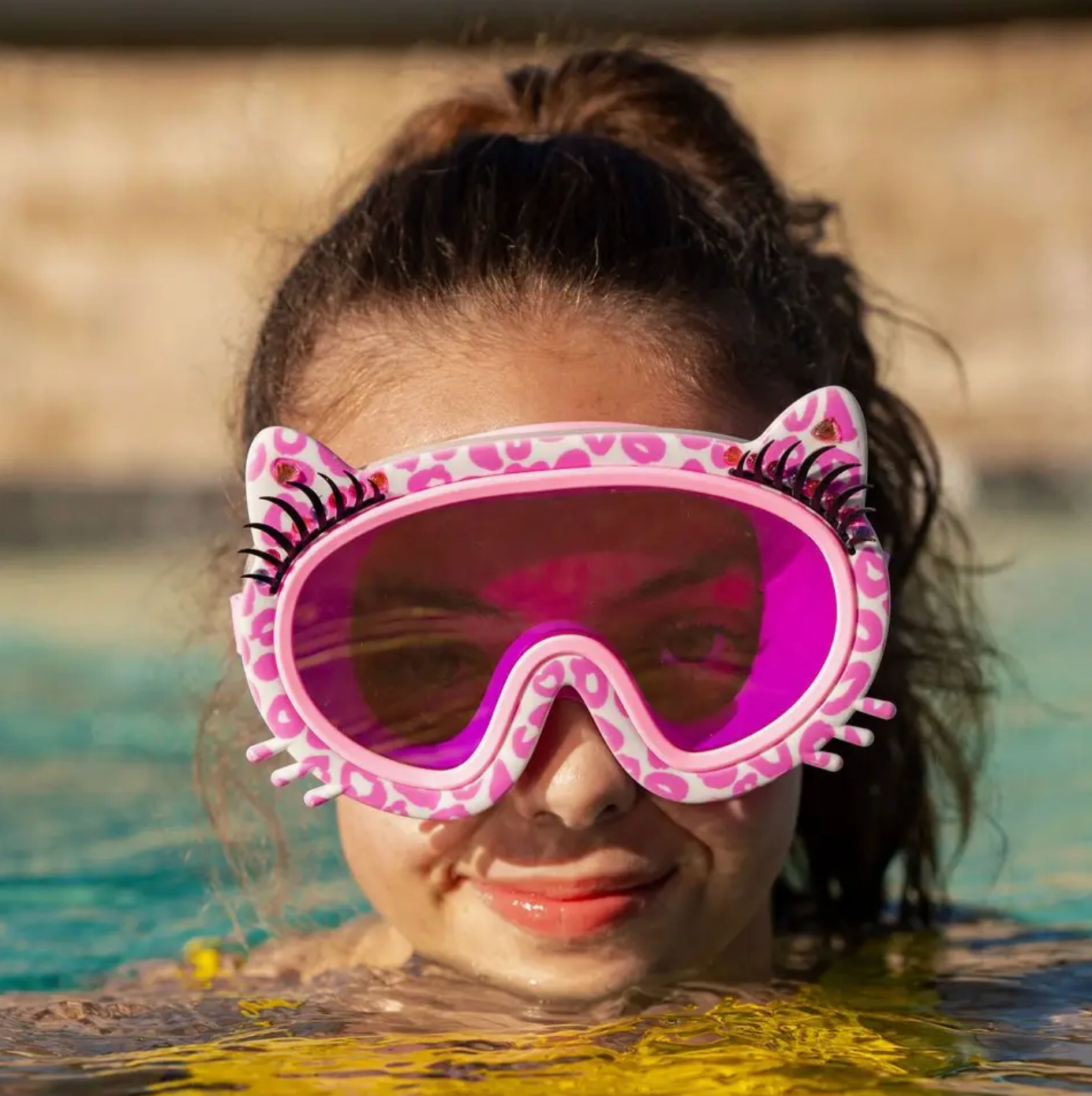 PINK MEOW KIDS SWIM MASK