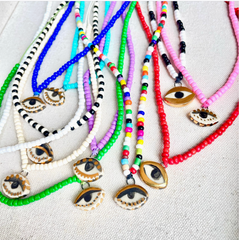 NOT SO EVIL BEAD NECKLACE