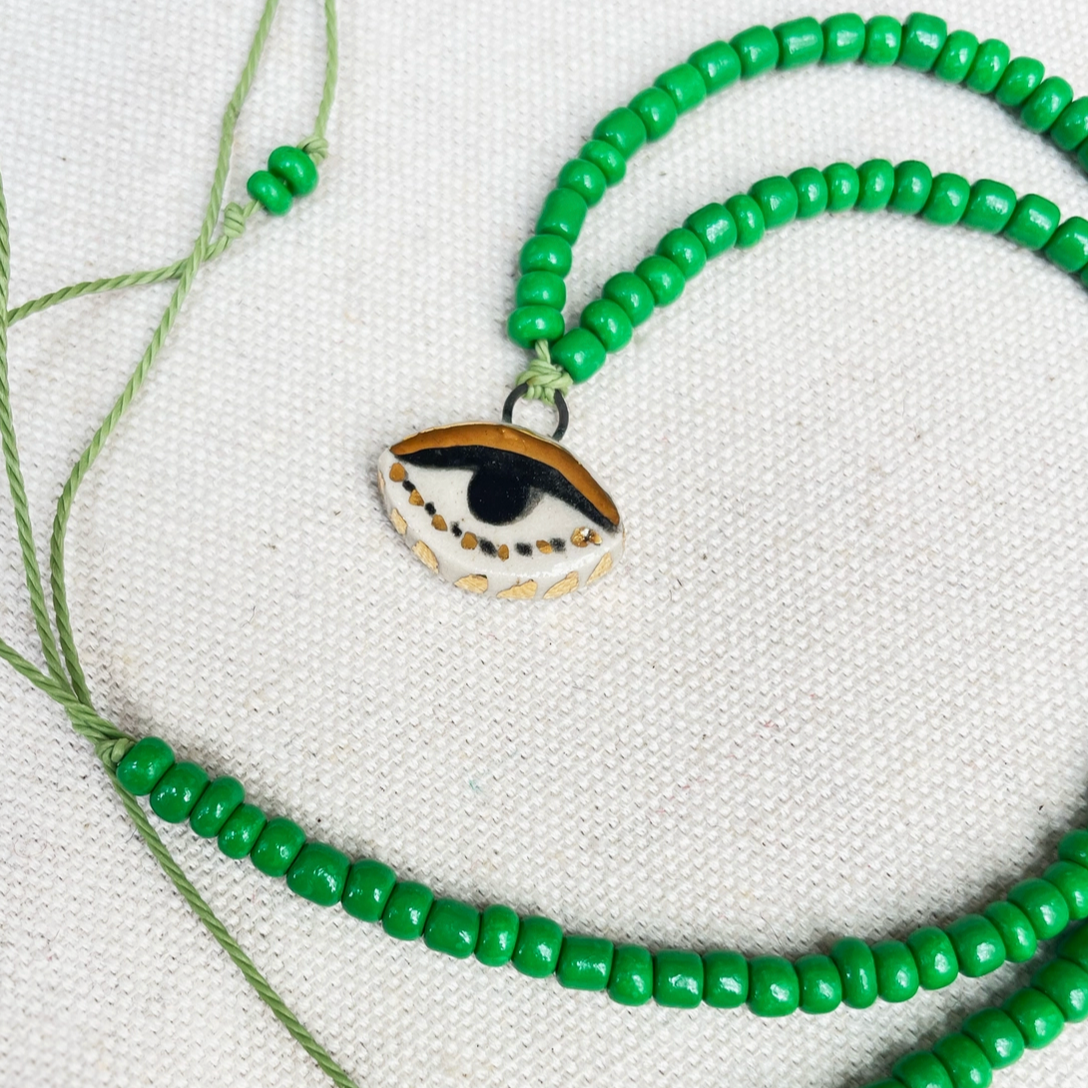 NOT SO EVIL BEAD NECKLACE