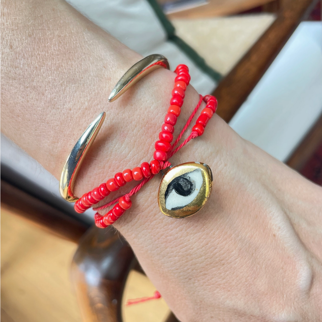 NOT SO EVIL BEAD NECKLACE