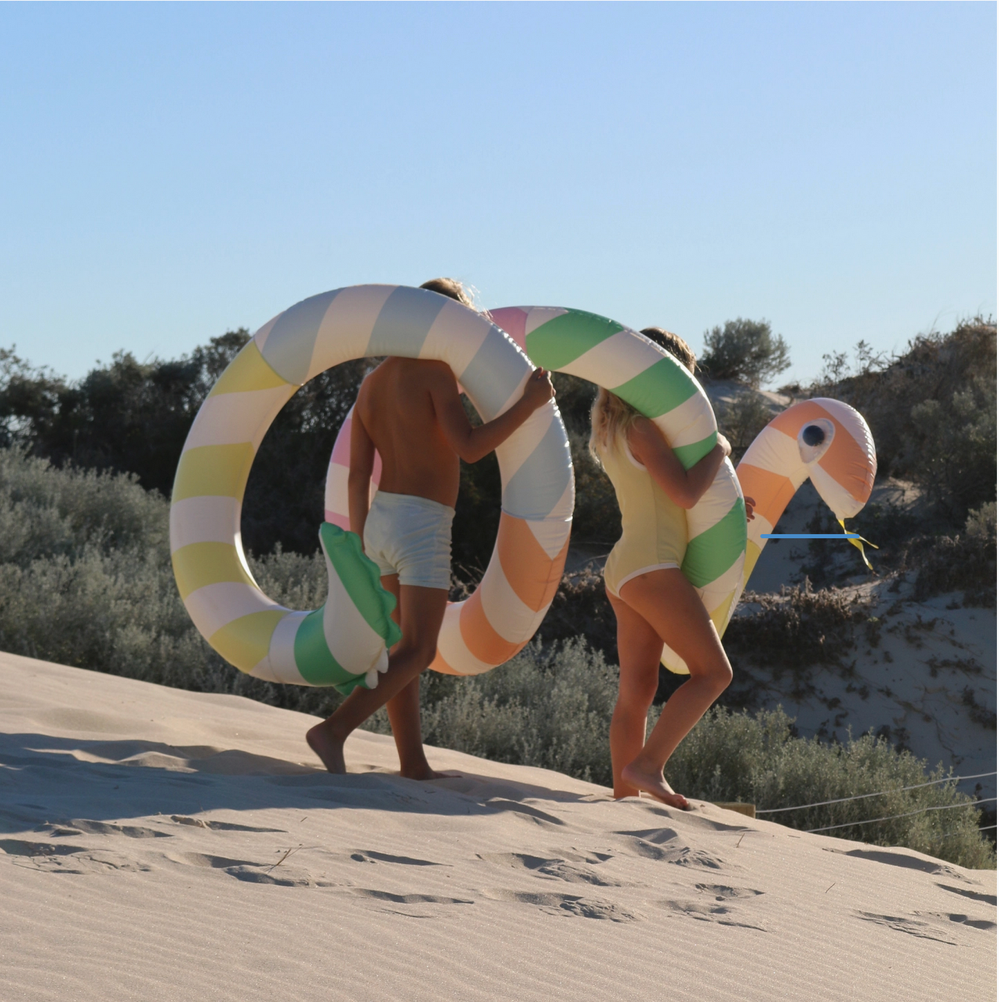 GIANT INFLATABLE NOODLE POOLSIDE SORBET STRIPE