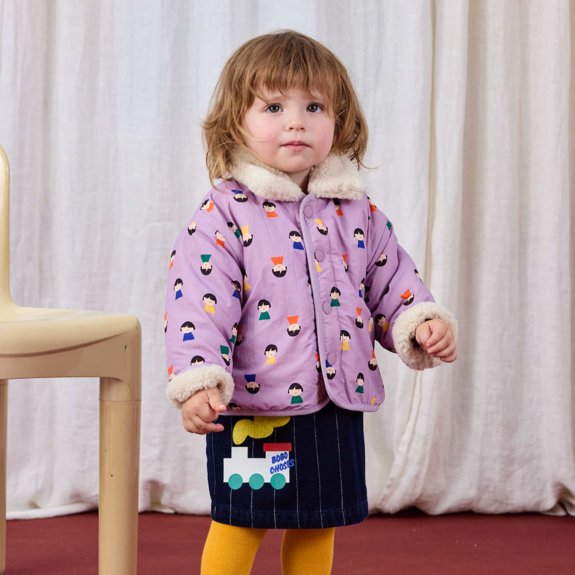 GAME PAWN ALL OVER REVESIBLE SHEEPSKIN JACKET