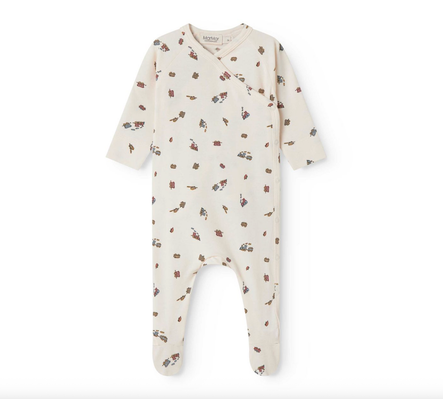 RUBELLO BABY JUMPSUIT TRAINS