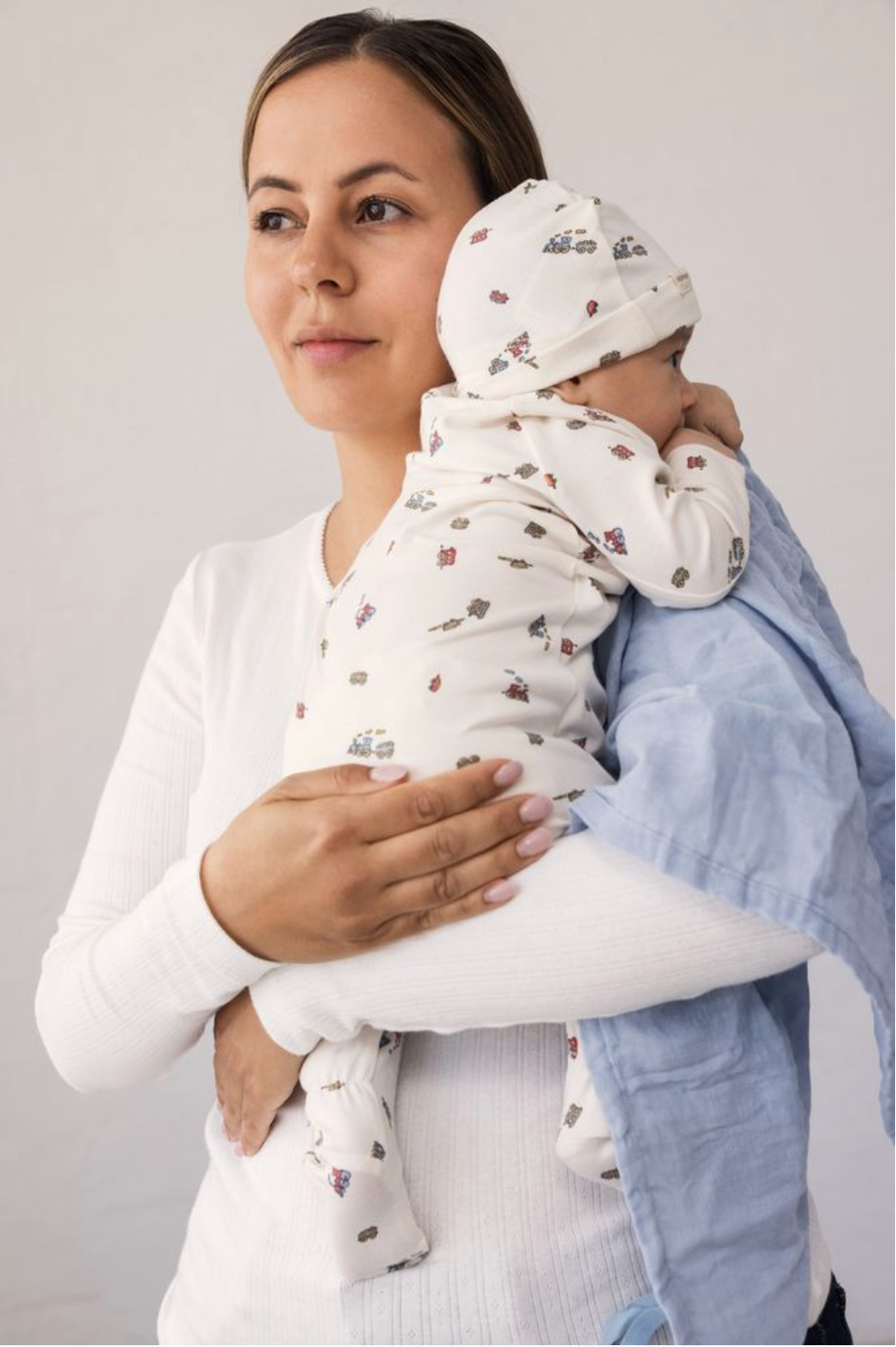 RUBELLO BABY JUMPSUIT TRAINS
