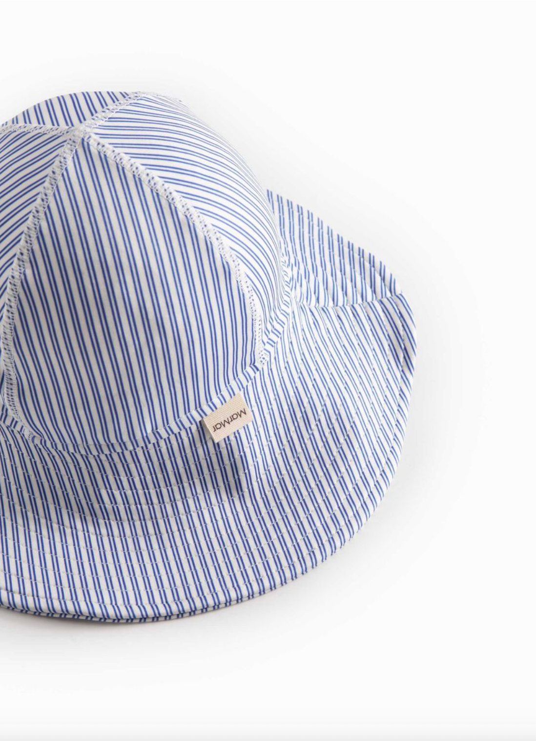 ALBA LONG SWIM HAT - BLUE STRIPES