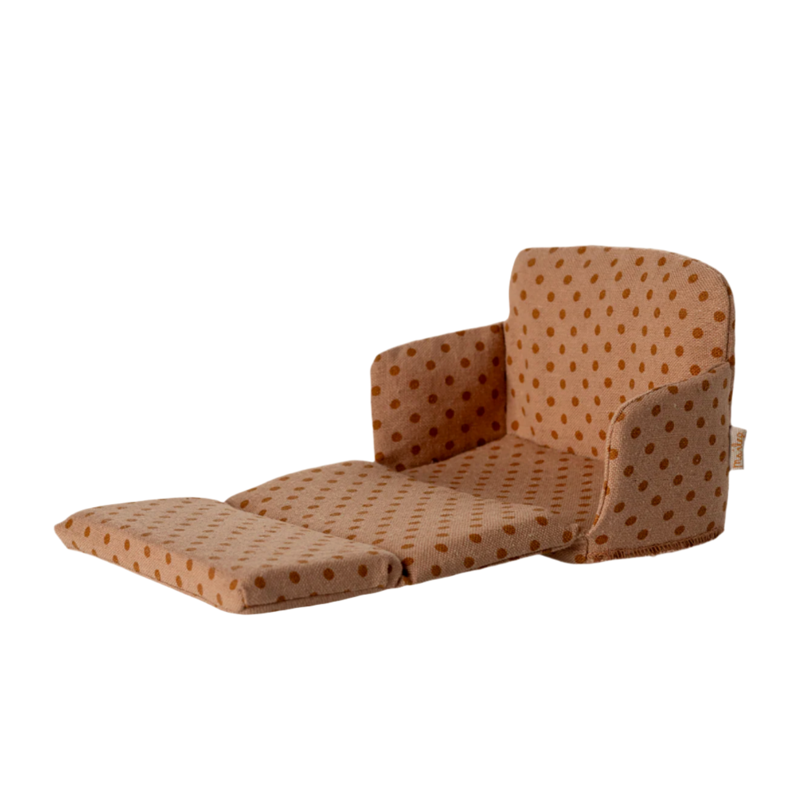 Patterned children's sofa bed on a white background