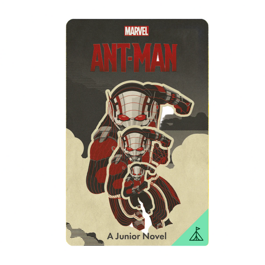 Marvel Ant-Man junior novel cover on a yellow background