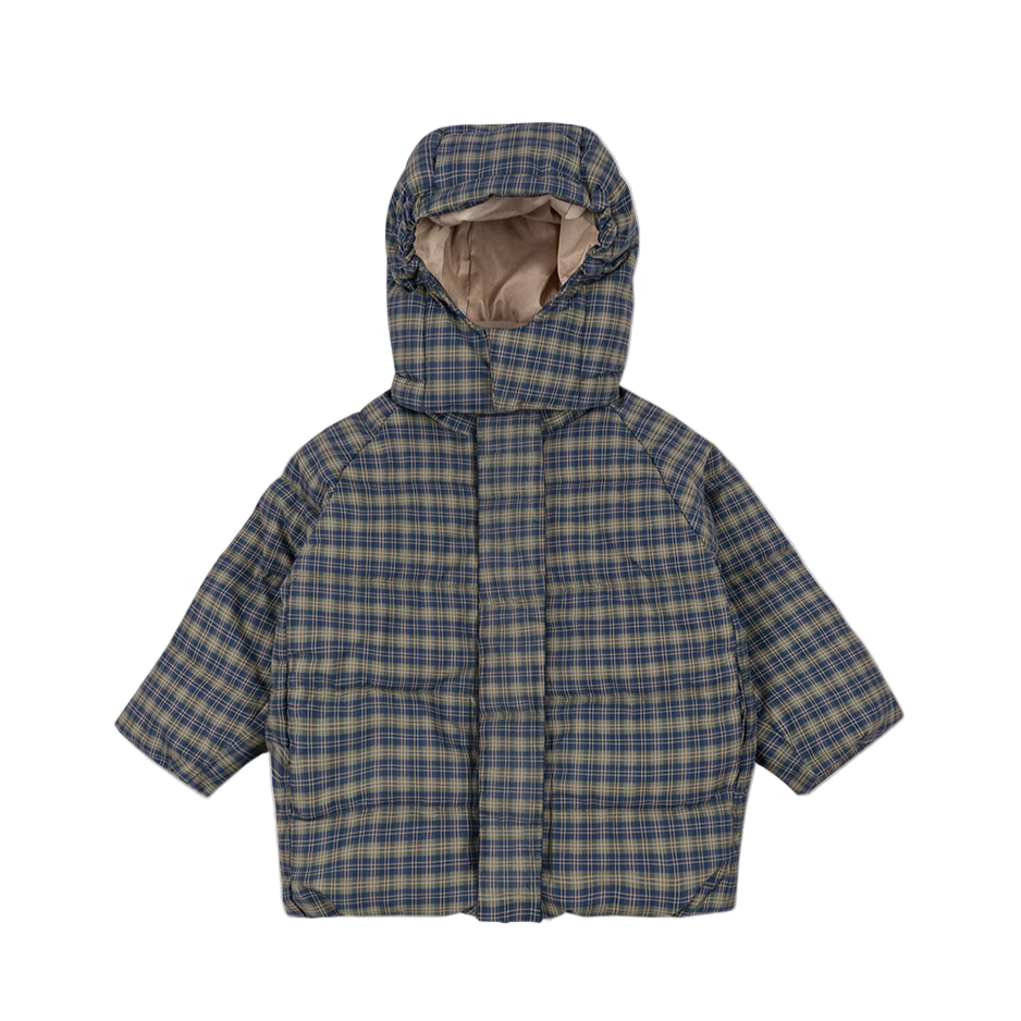 Plaid patterned jacket on a white background