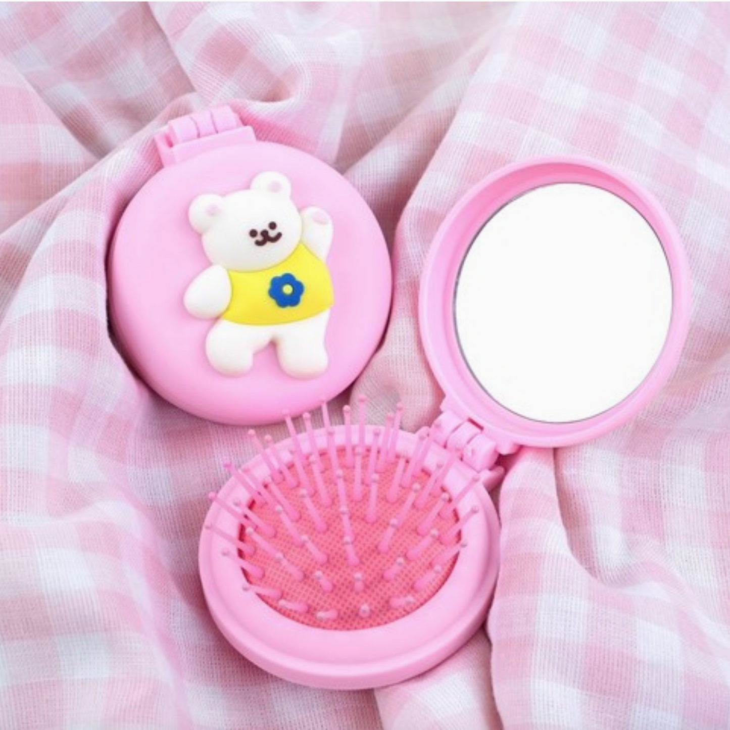 DANCING BEAR MIRROR BRUSH SET