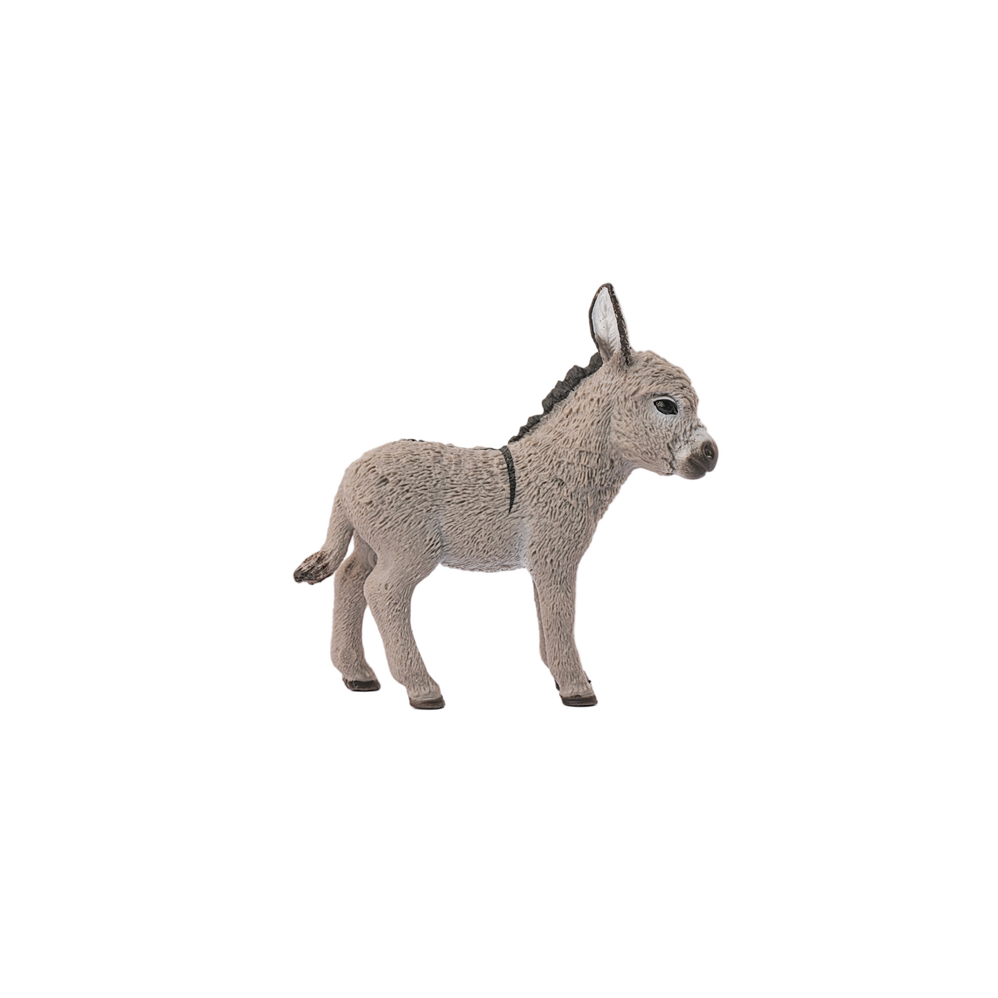 Donkey figurine on a white background