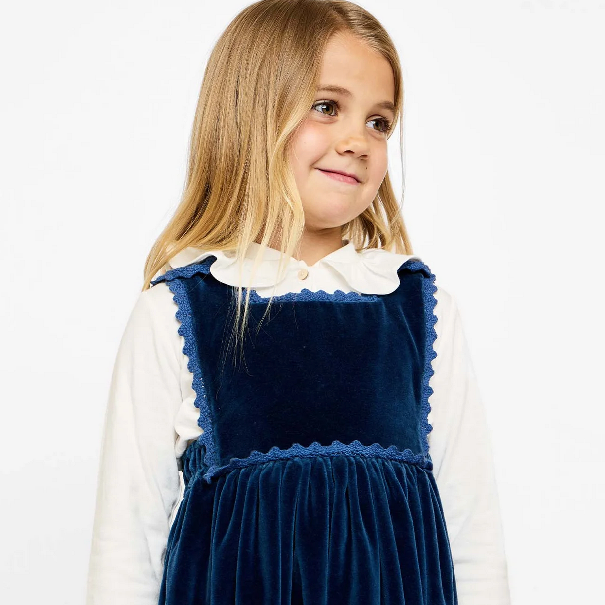 DOROTHY VELVET DRESS - PETROL