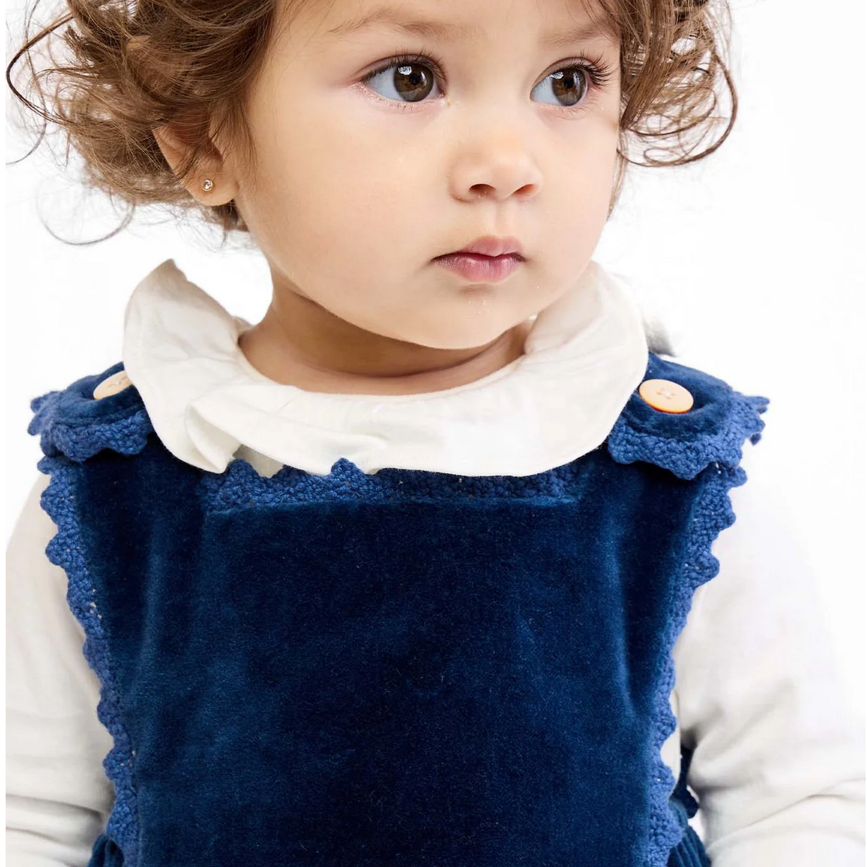 DOROTHY VELVET DRESS - PETROL