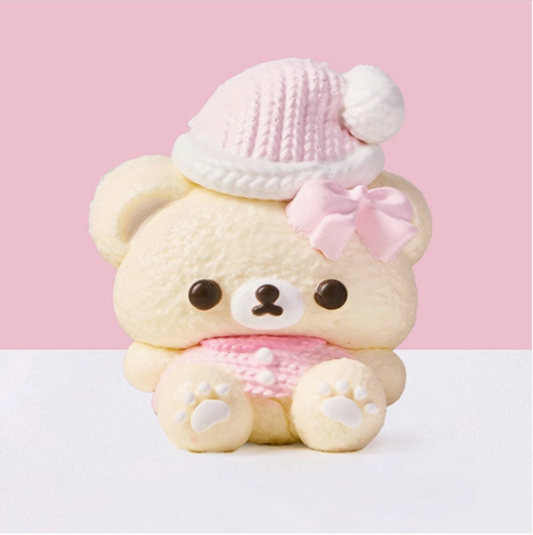 TABA SQUISHY DELUXE  - BEAR WITH PINK HAT