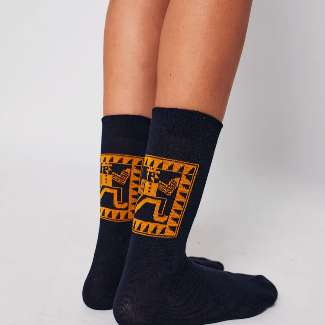 MR PENCIL NAVY SHORT SOCKS