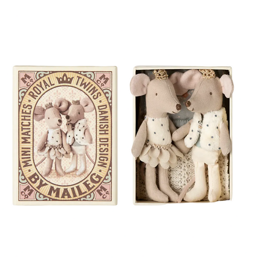 MAILEG ROYAL TWIN MOUSE - CREAM