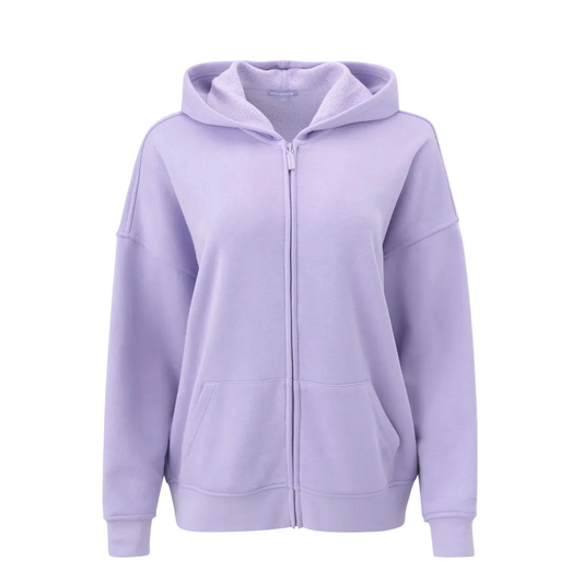 OVERSIZED ZIP HOODIE - MILLIE LAVANDER