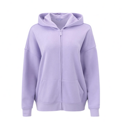 OVERSIZED ZIP HOODIE - MILLIE LAVANDER