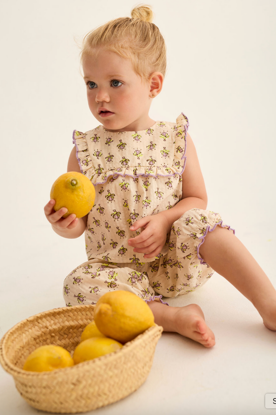 ARI INDIAN FLOWER PRINT BABY SET