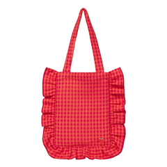 RUFFLED GINGHAM BAG