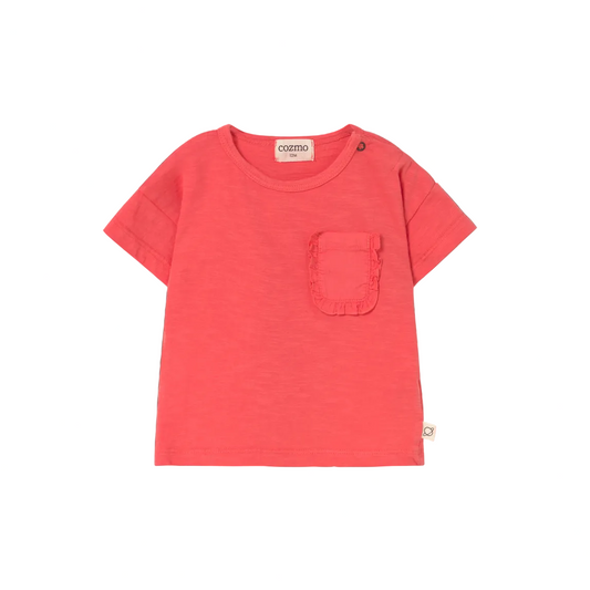 BRISAS TOMATO RED SLUB BABY T SHIRT