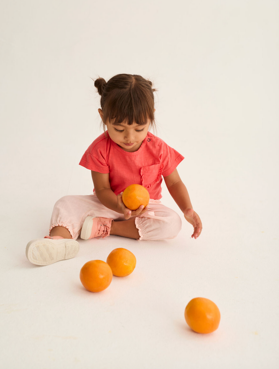 BRISAS TOMATO RED SLUB BABY T SHIRT