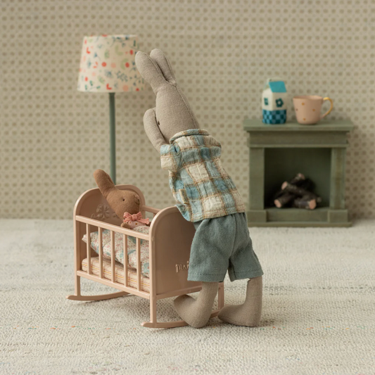 MAILEG RABBIT SIZE 1  - CLASSIC PLAID STRIPE & SHORTS