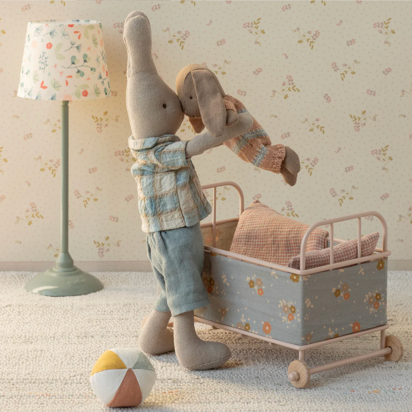 MAILEG MICRO BUNNY - DUSTY ROSE SUIT