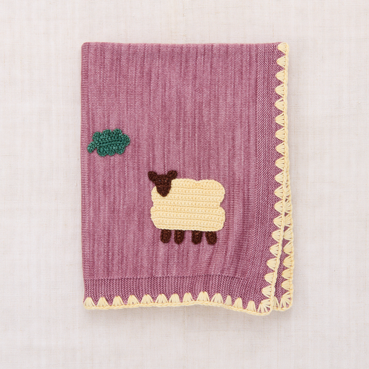 BABY MEADOW BLANKET - ANTIQUE ROSE