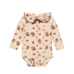 BABY PATTIE ONESIE - STRING ANTIQUE  ROSE