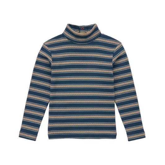 TURTLENECK - MARINE BLUE SCRAFFITO