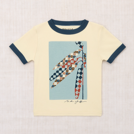 HARVEST RINGER TEE - SHORTBREAD