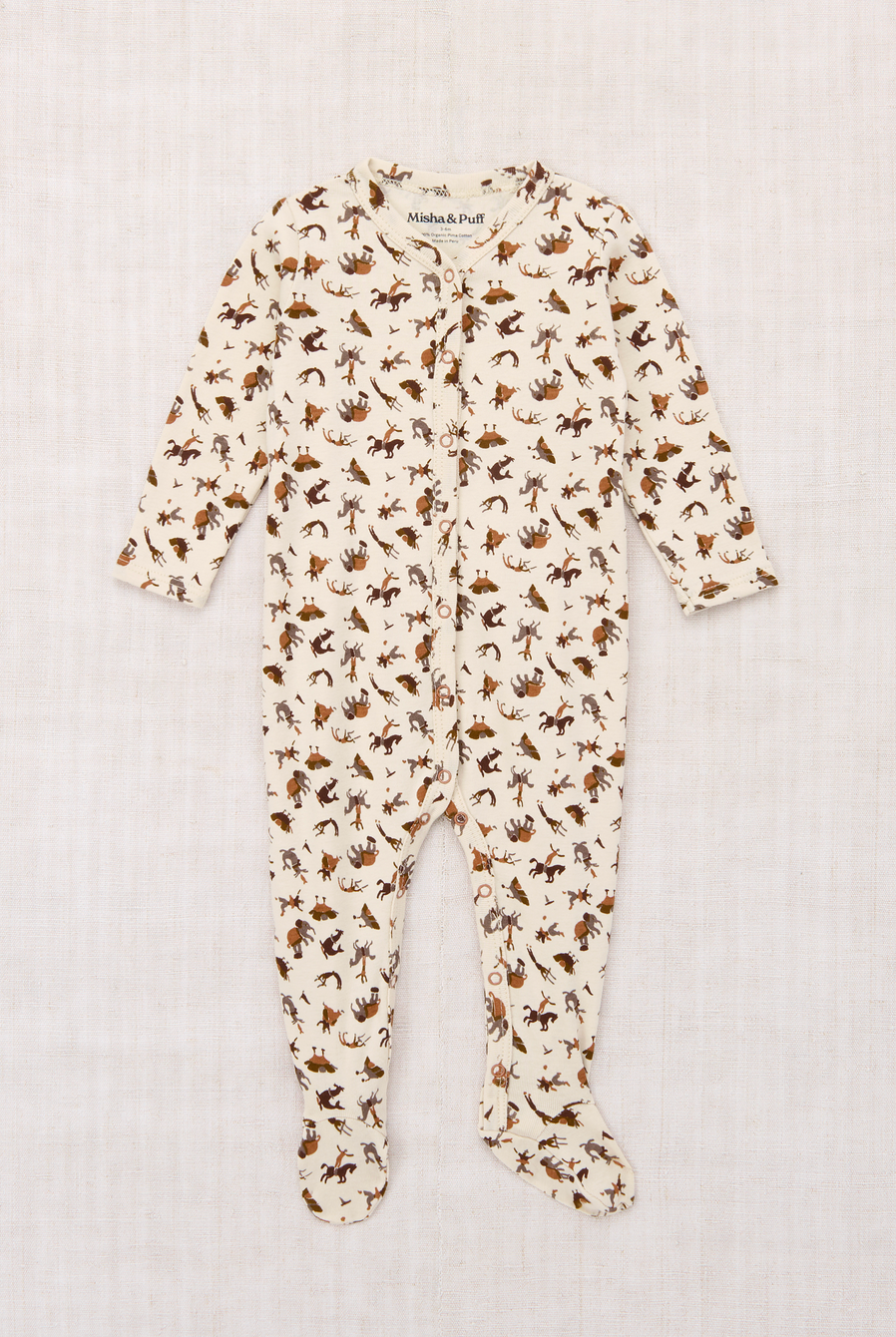 BABY FOOTED ONE-PIECE ONESIE - STRING CIRCUS