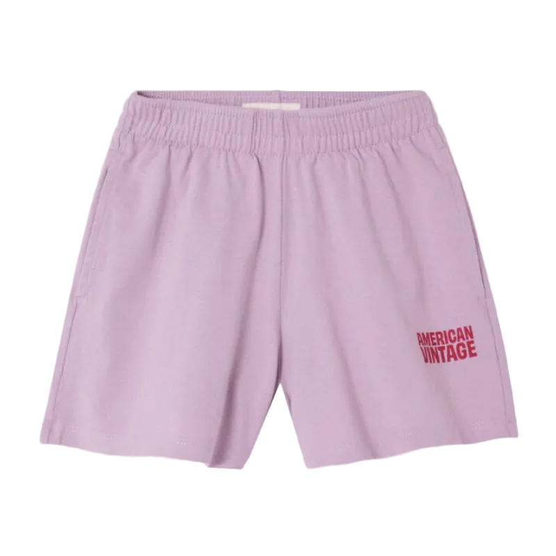 AMERICAN VINTAGE KIDS SHORTS GIXY - PASTEL LILAC